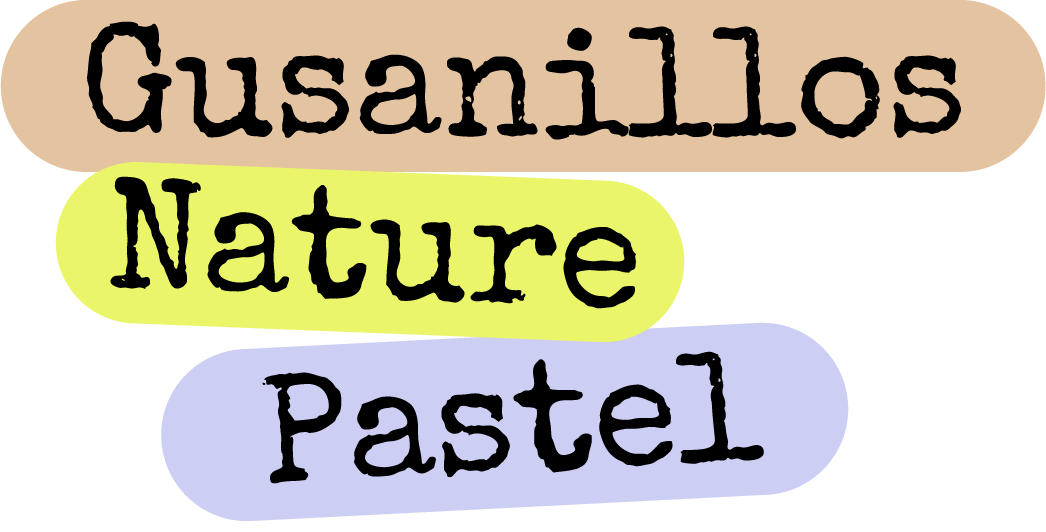 Texto decorativo que pone Gusanillos Nature Pastel